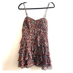 Forever 21 Dress, floral dress with ruffle